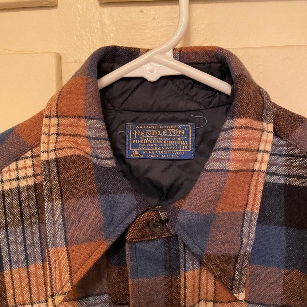 Pendleton wool flannel.